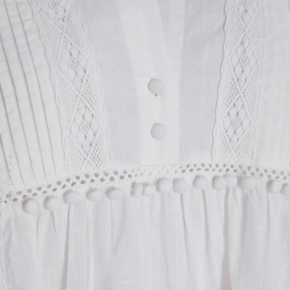 ZARA Embroidered Voluminous Dress - EUC - Size M - Picture 4 of 12